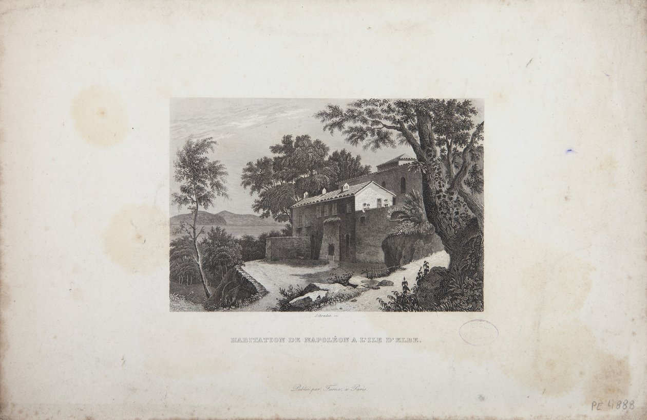 The House of Napoleon on the Island of Elba by French School