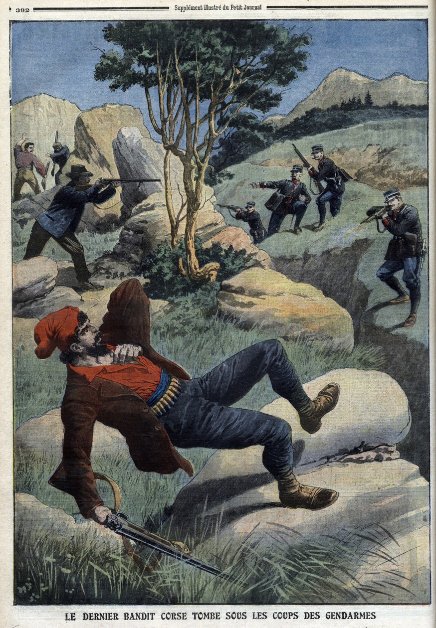 The Last Corsican Bandit Falls Under the Blows of the Gendarmes by French School