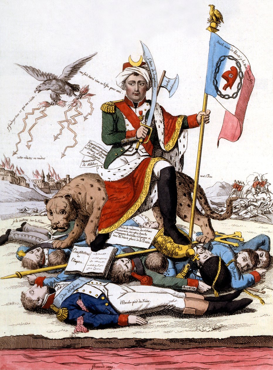The Last Word in Cannibalism (engraving) by French School