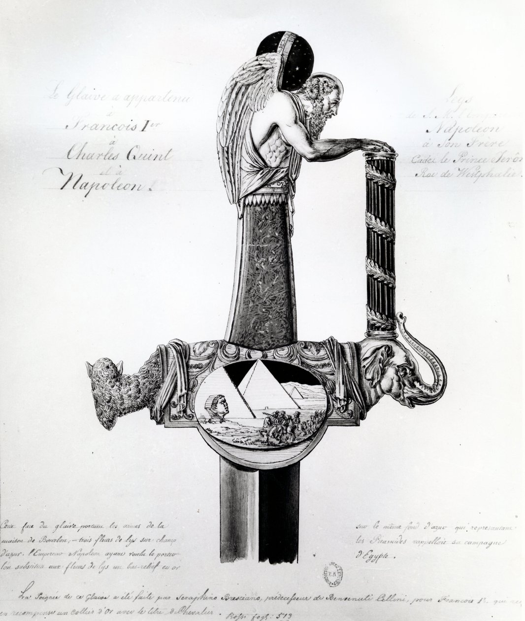 The Sword Owned by Francis I of France, Charles V, Holy Roman Emperor, and Napoleon Bonaparte with Motif Representing Napoleon