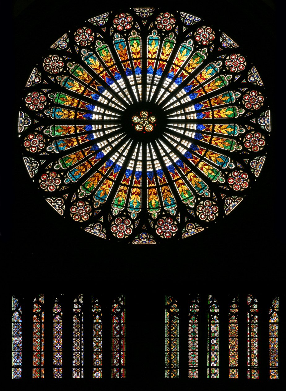 The west rose window by French School