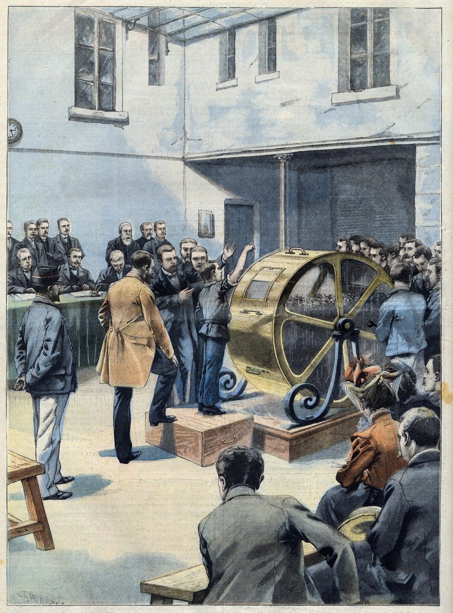 The wheel of Fortune. Bond Draw at Credit Foncier de France, in 