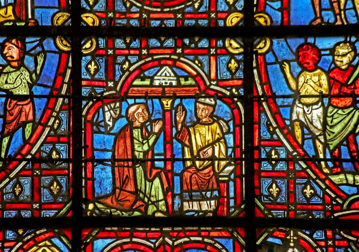 Theophilus Confesses to His Bishop - Demons Look On Alarmed by French School
