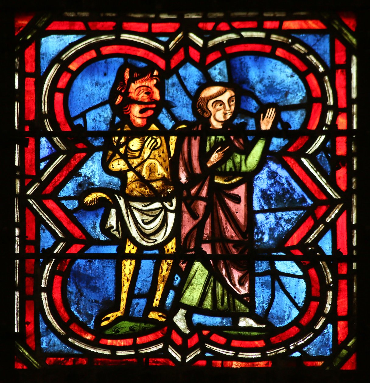 Theophilus Regrets His Actions - the Demon Alarmed at What He Might Do Next by French School