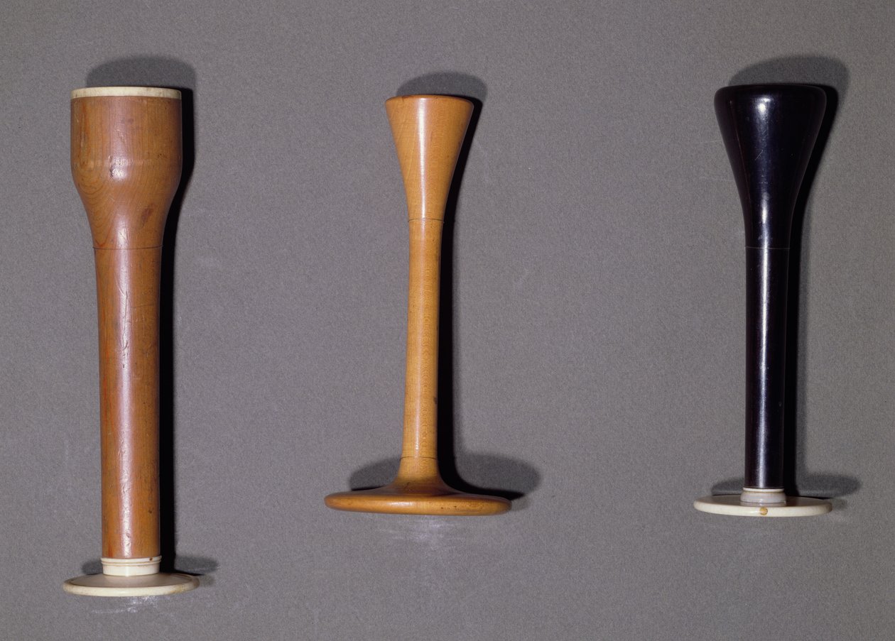 Three stethoscopes, from the time of Rene Theophile Hyacinthe Laennec by French School