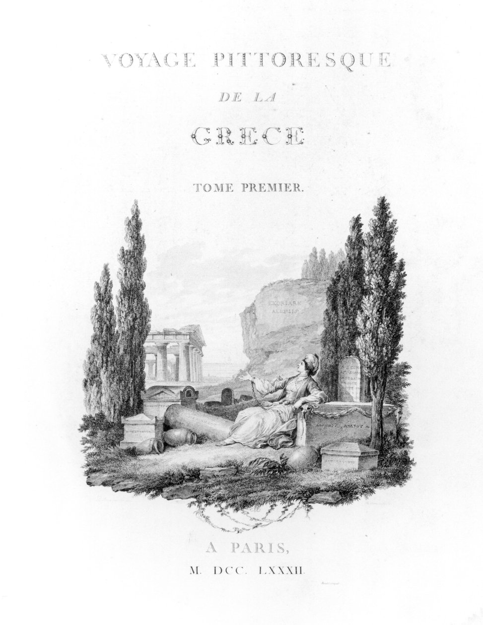 Titlepage to Voyage Pittoresque de la Grece by French School