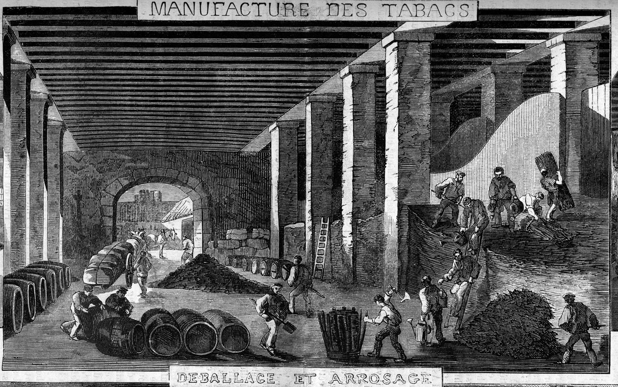Tobacco Manufacture, Paris by French School