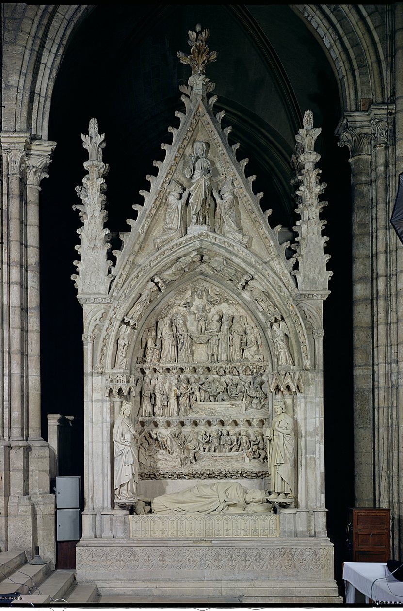 Tomb of Dagobert I, restored by Adolphe Victore Geoffrey-Dechaume by French School
