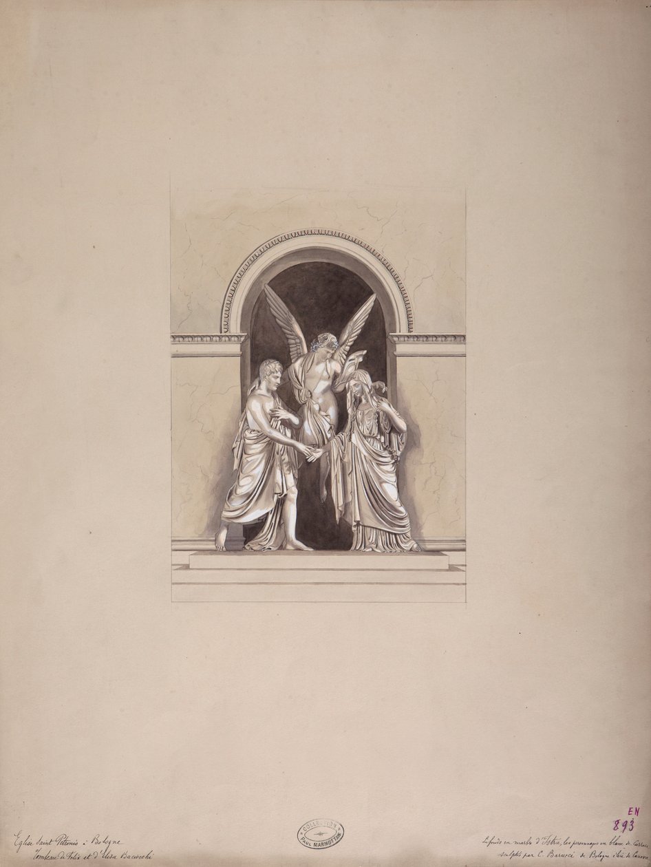 Tomb of Felix and Elisa Baciocchi, San Petronio Basilica, Bologna by French School