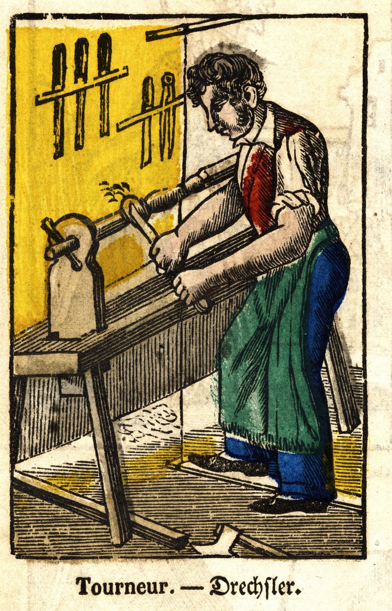 Tourneur - Series on crafts by French School