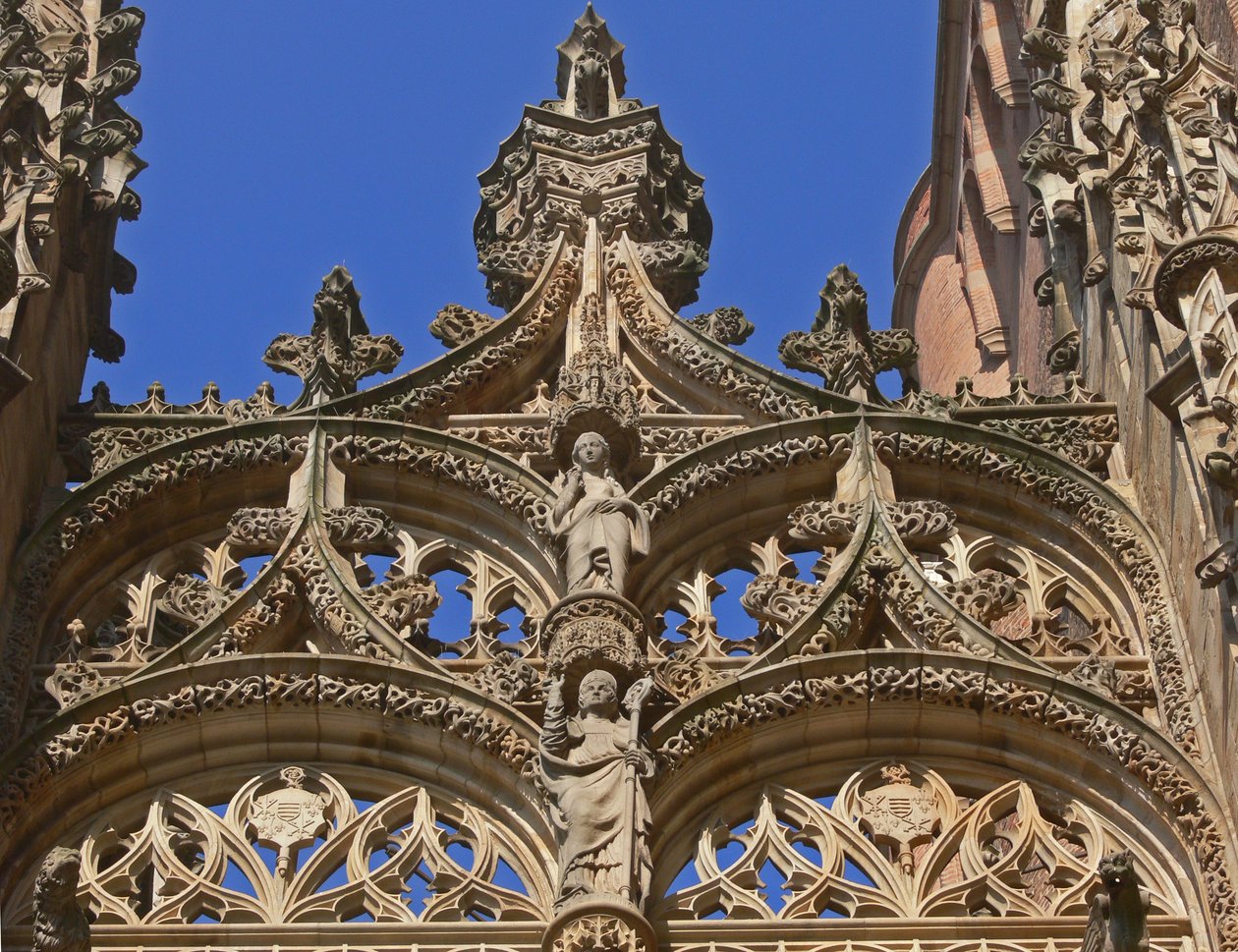 Tracery Above the South Door by French School