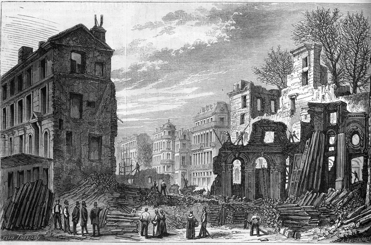 Transformations of Paris under the Second Empire: piercing the Boulevard Saint Germain by French School