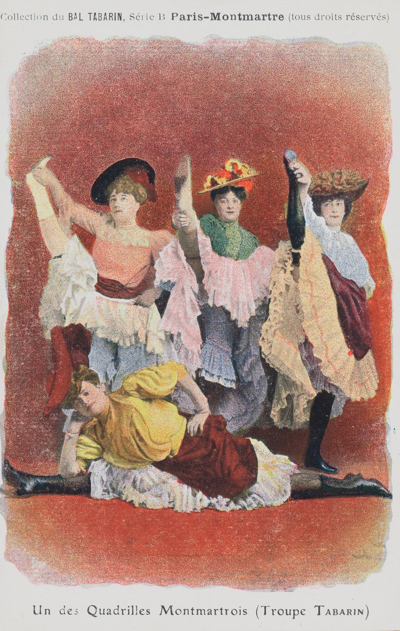 Troupe Tabarin Dancers at the Bal Tabarin by French School