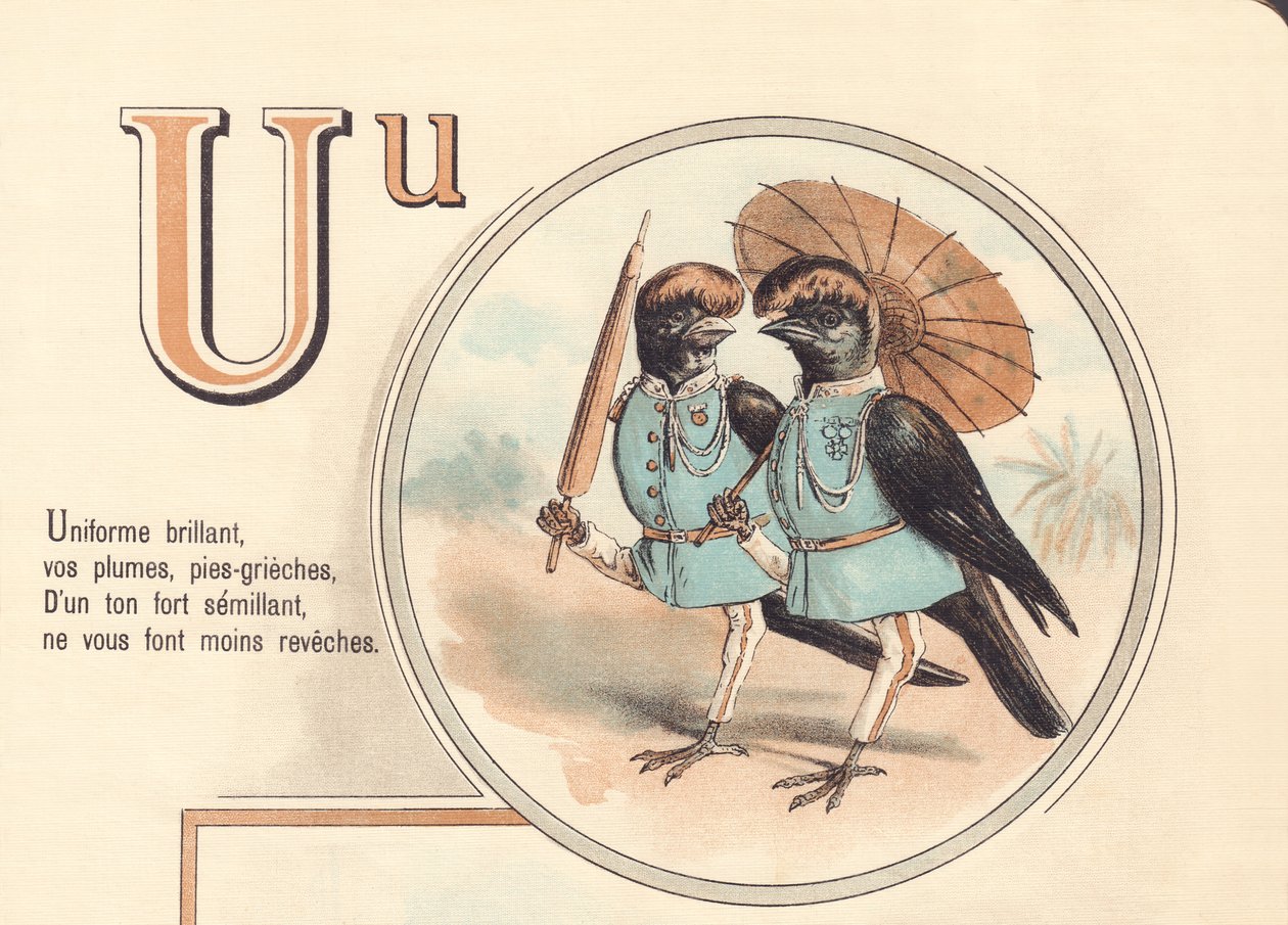 Briant uniform, your feathers, pies-grieches, In a strong tone sowing, do not make you less covered by French School