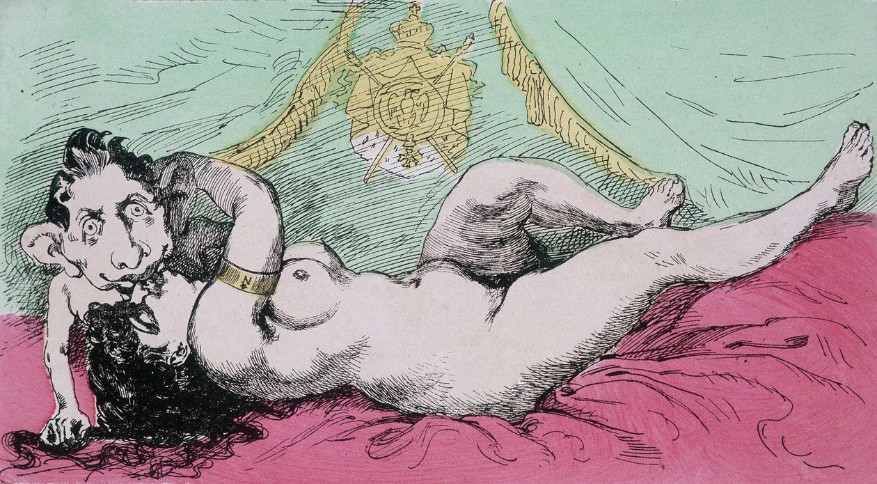 Under the Empire: The Education of a Prince. Cartoon on Eugene Louis Napoleon, Son of Napoleon III by French School