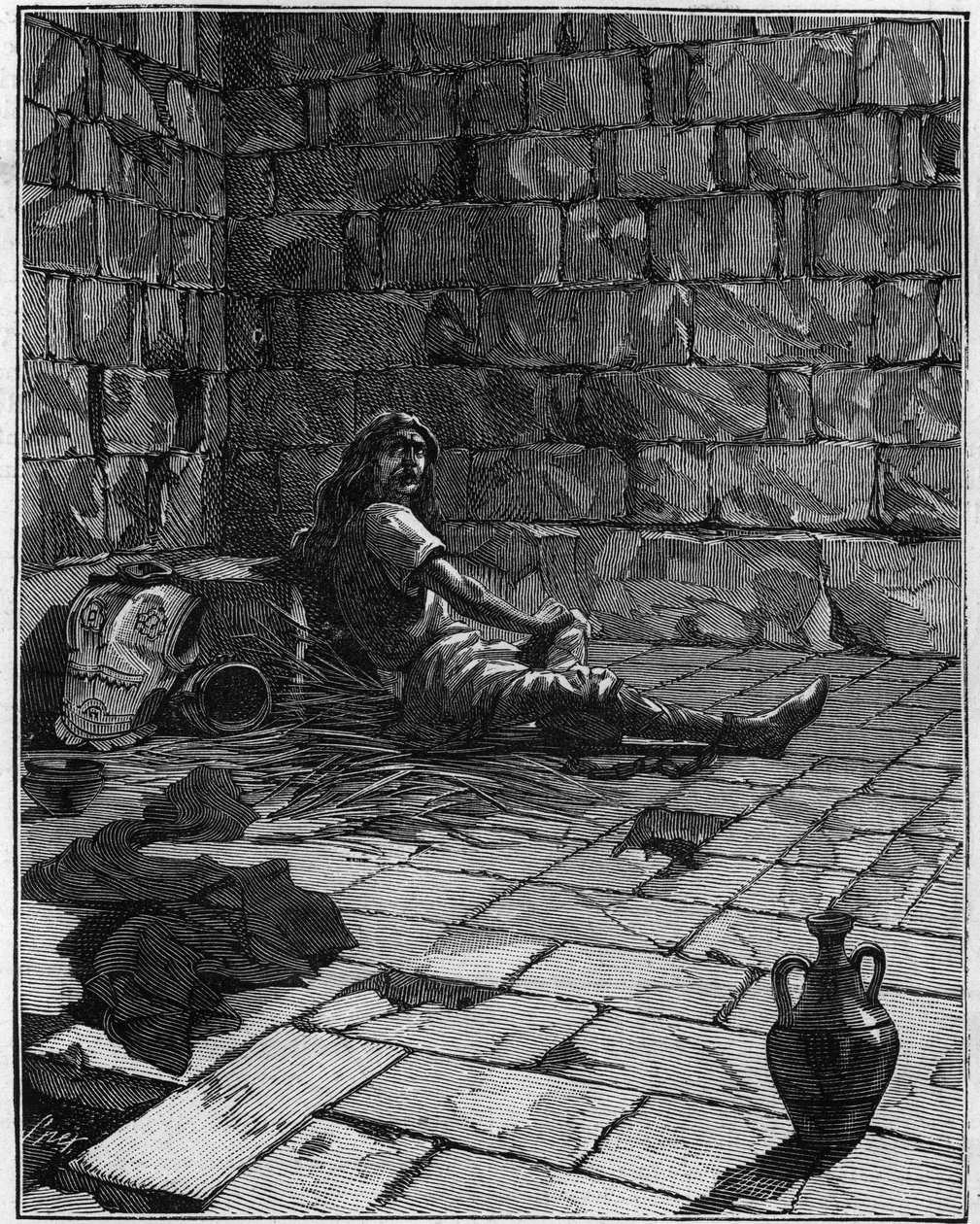 Vercingetorix (c. 72-46 BC), a Gallic leader, remained in prison for six years. by French School