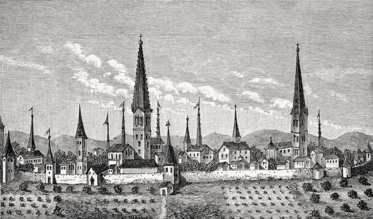 View of Dortmund, after a Copper Engraving in 
