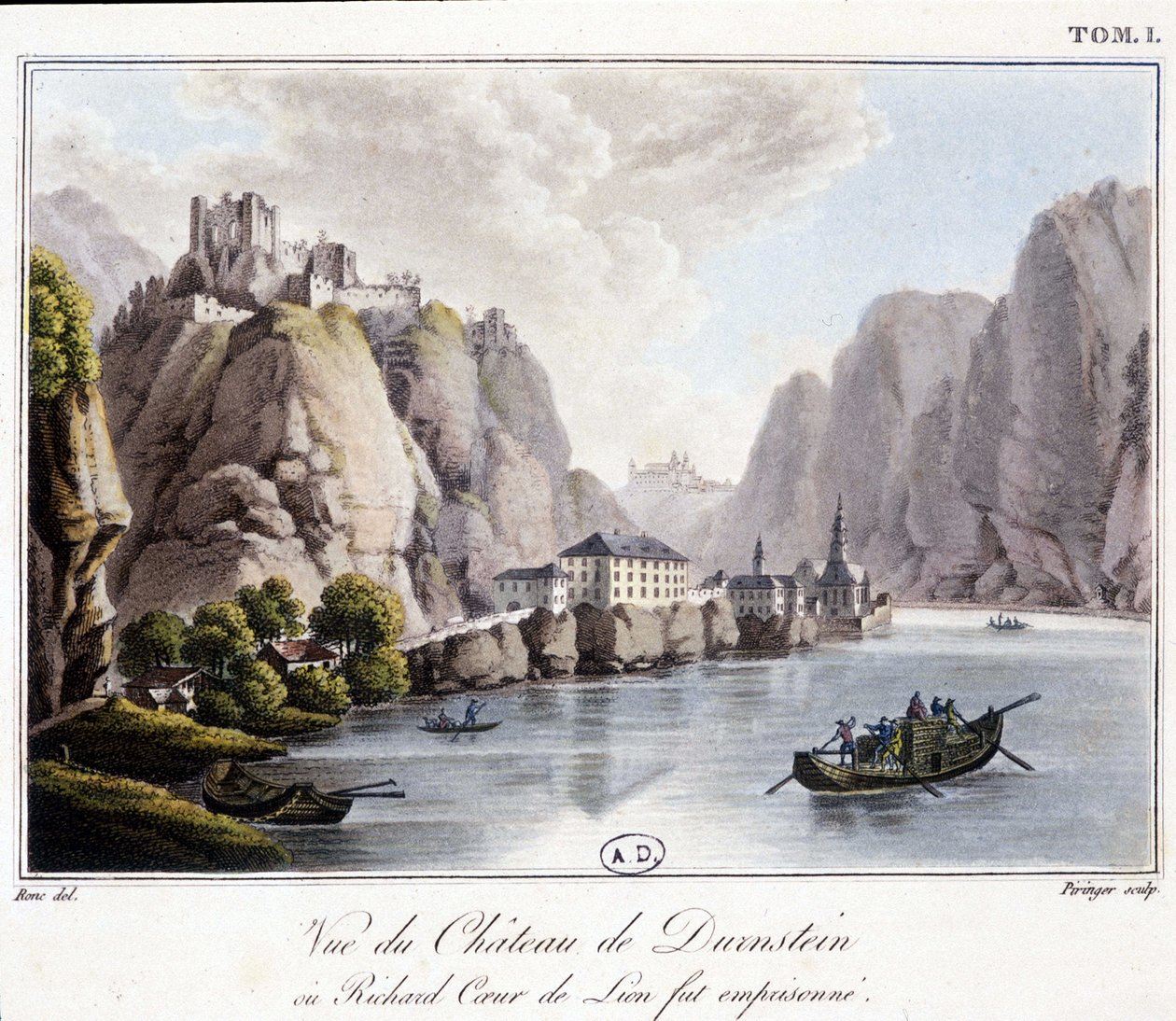 View of Durnstein Castle (where Richard Lion