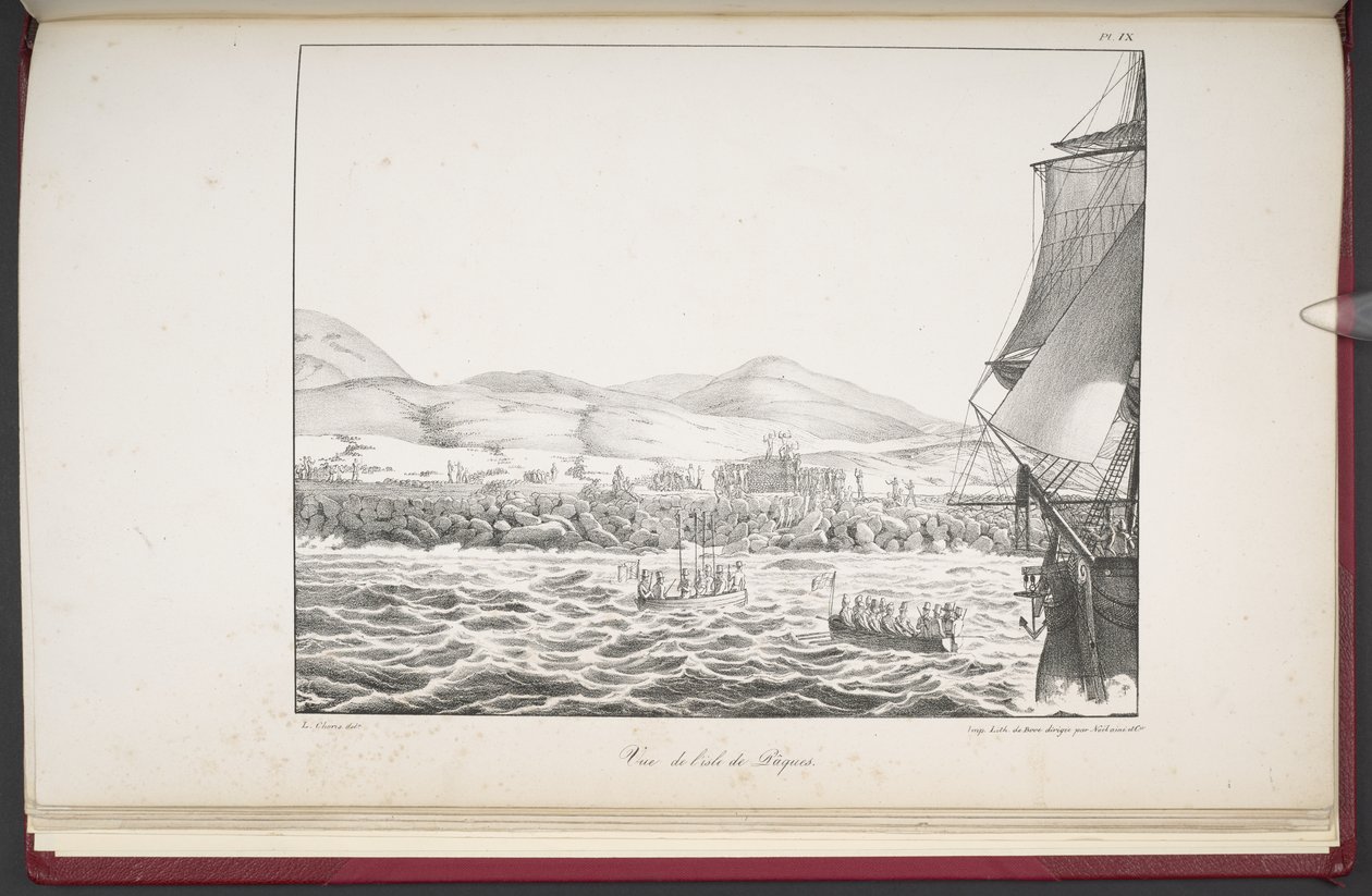 View of Easter Island, from 