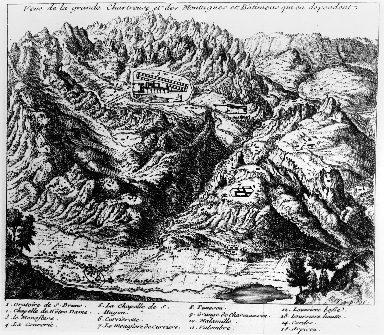 View of La Grande Chartreuse by French School