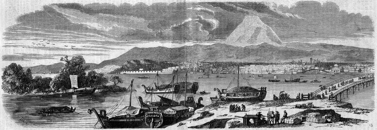 View of the City of Jeddo (Tokyo), Capital of Japan by French School