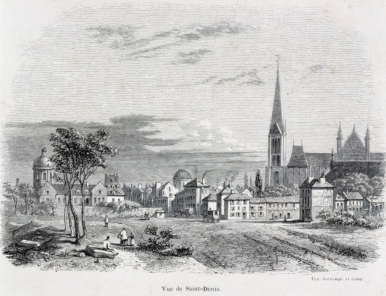 View of the City of Saint Denis, Early 19th Century by French School