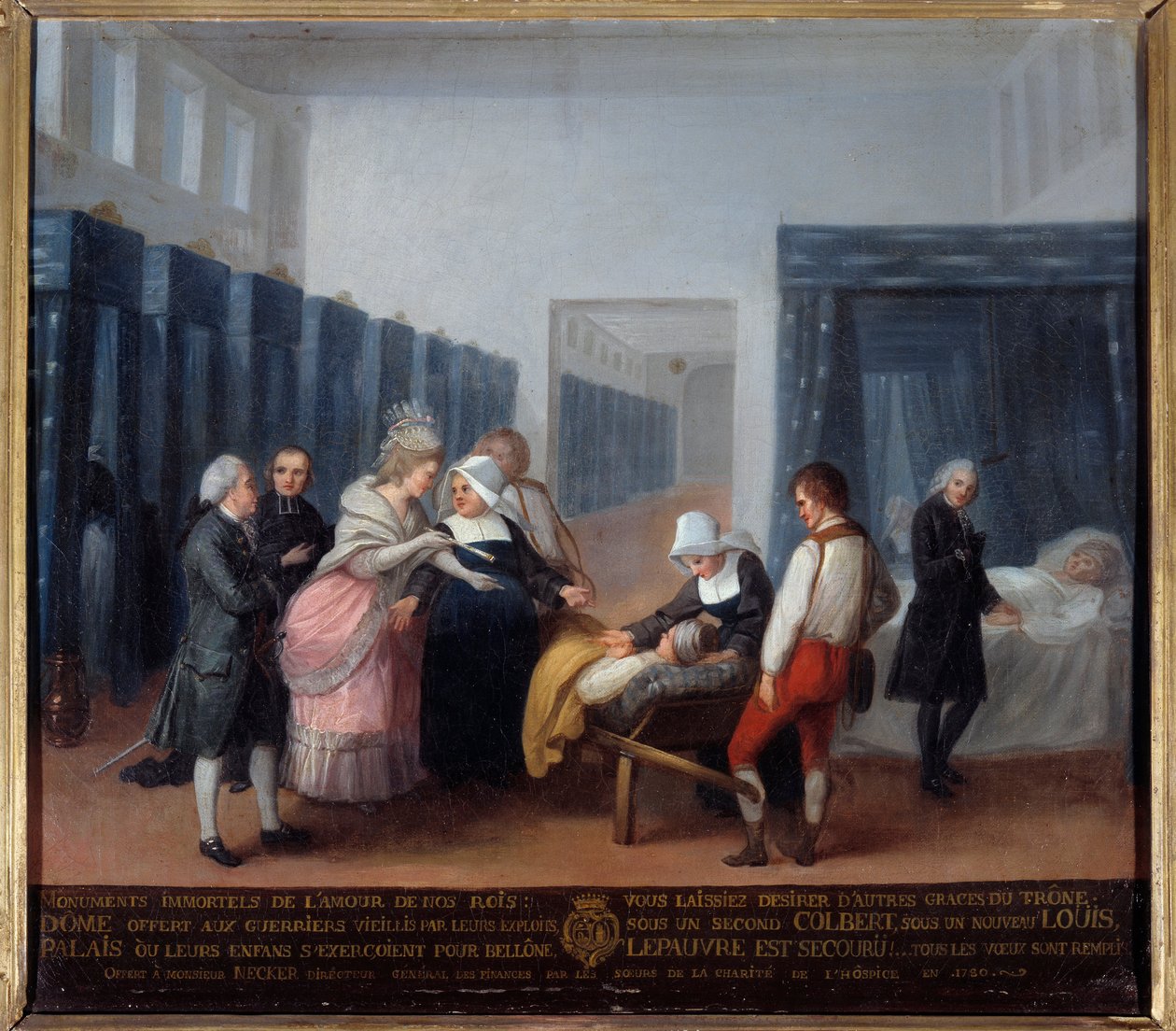 Visit of Monsieur and Madame Necker to the Hospice of Charity by French School