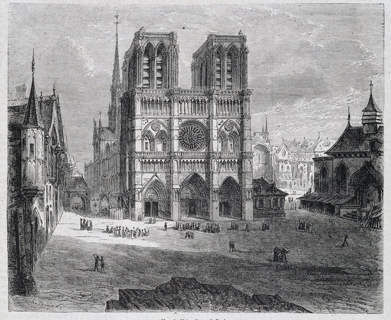 View of Notre-Dame de Paris - in 