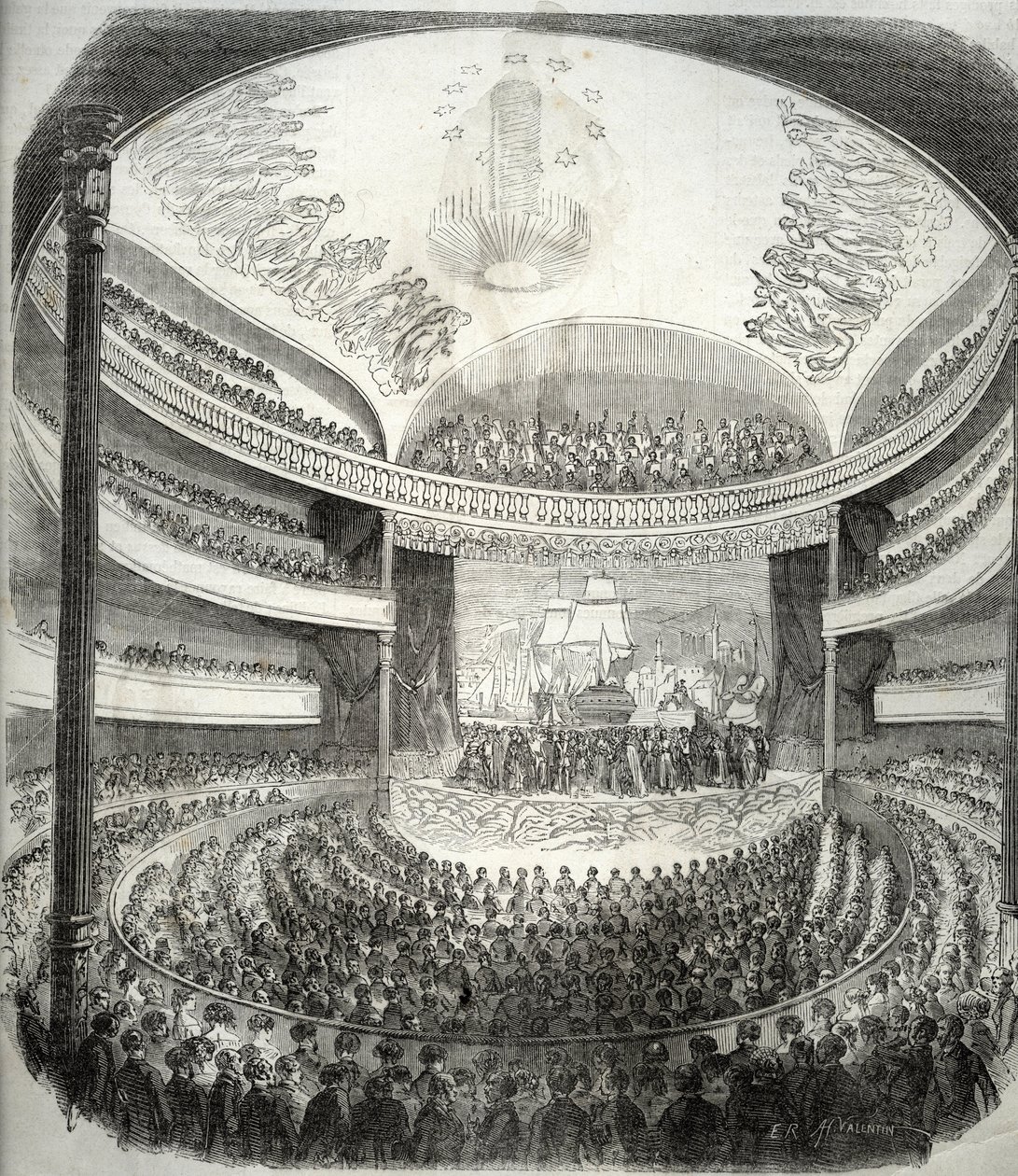 View of the theatre rue du Chateau d