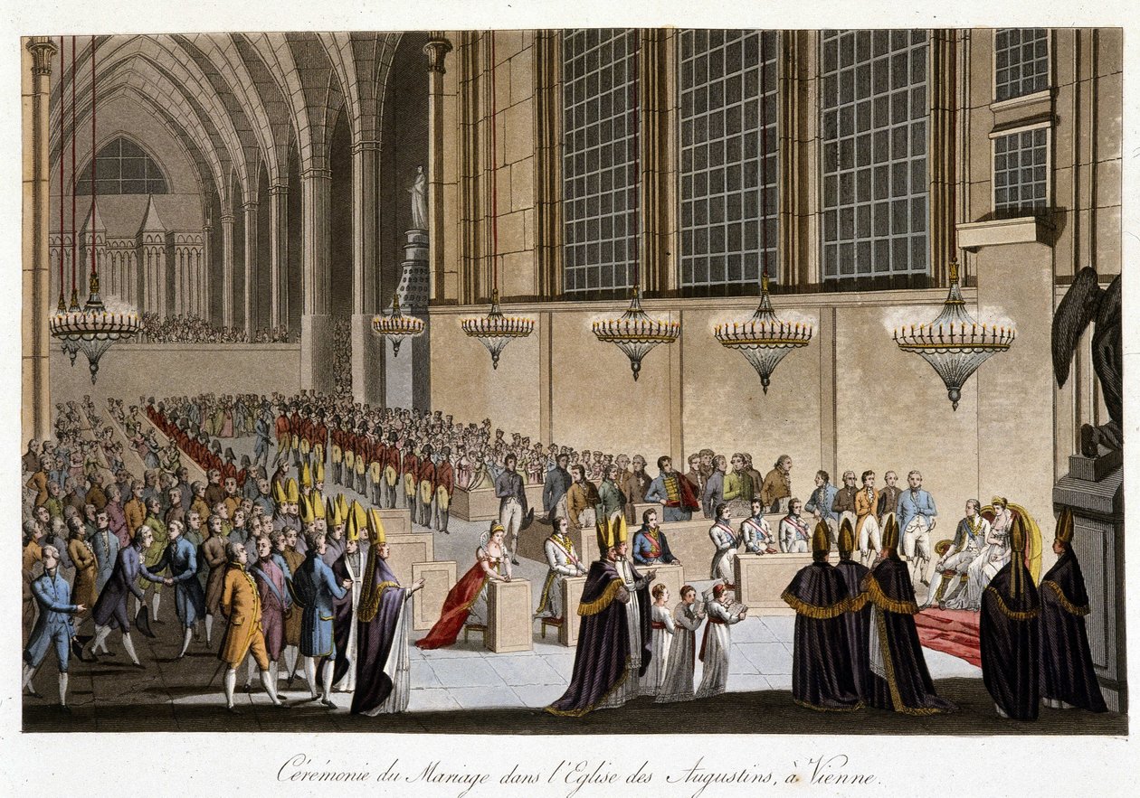 Wedding Ceremony (Napoleon & Marie Louise of Habsburg) in the Church of the Augustines in Vienna, April 2 by French School