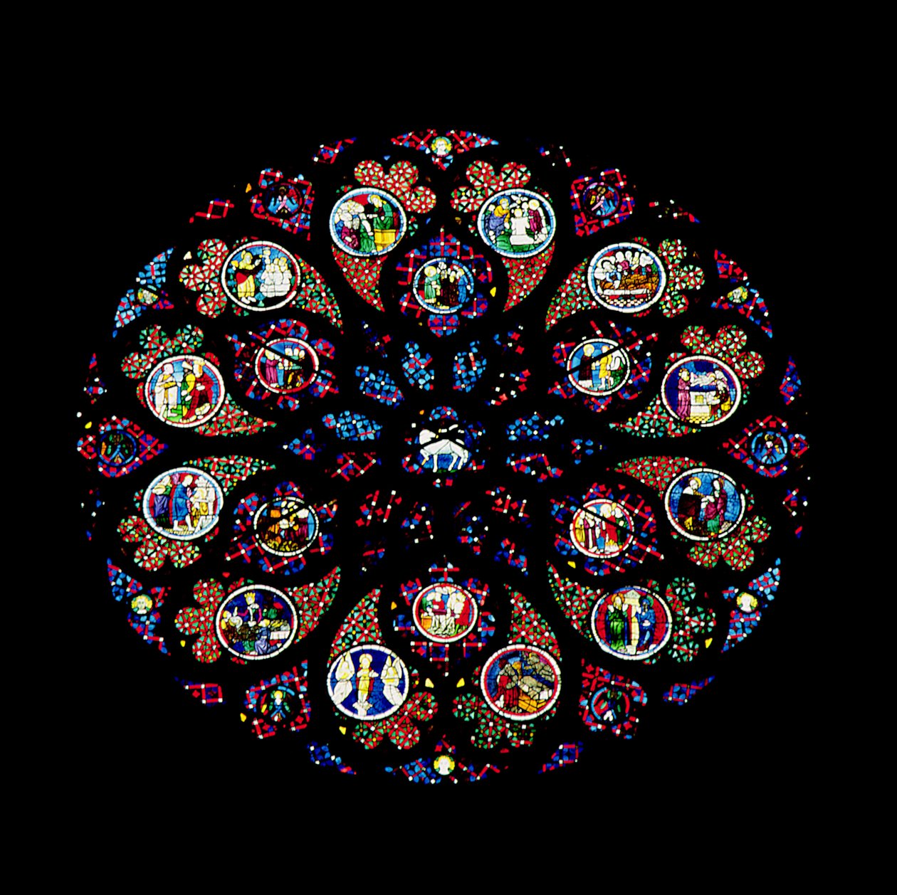 West rose window by French School