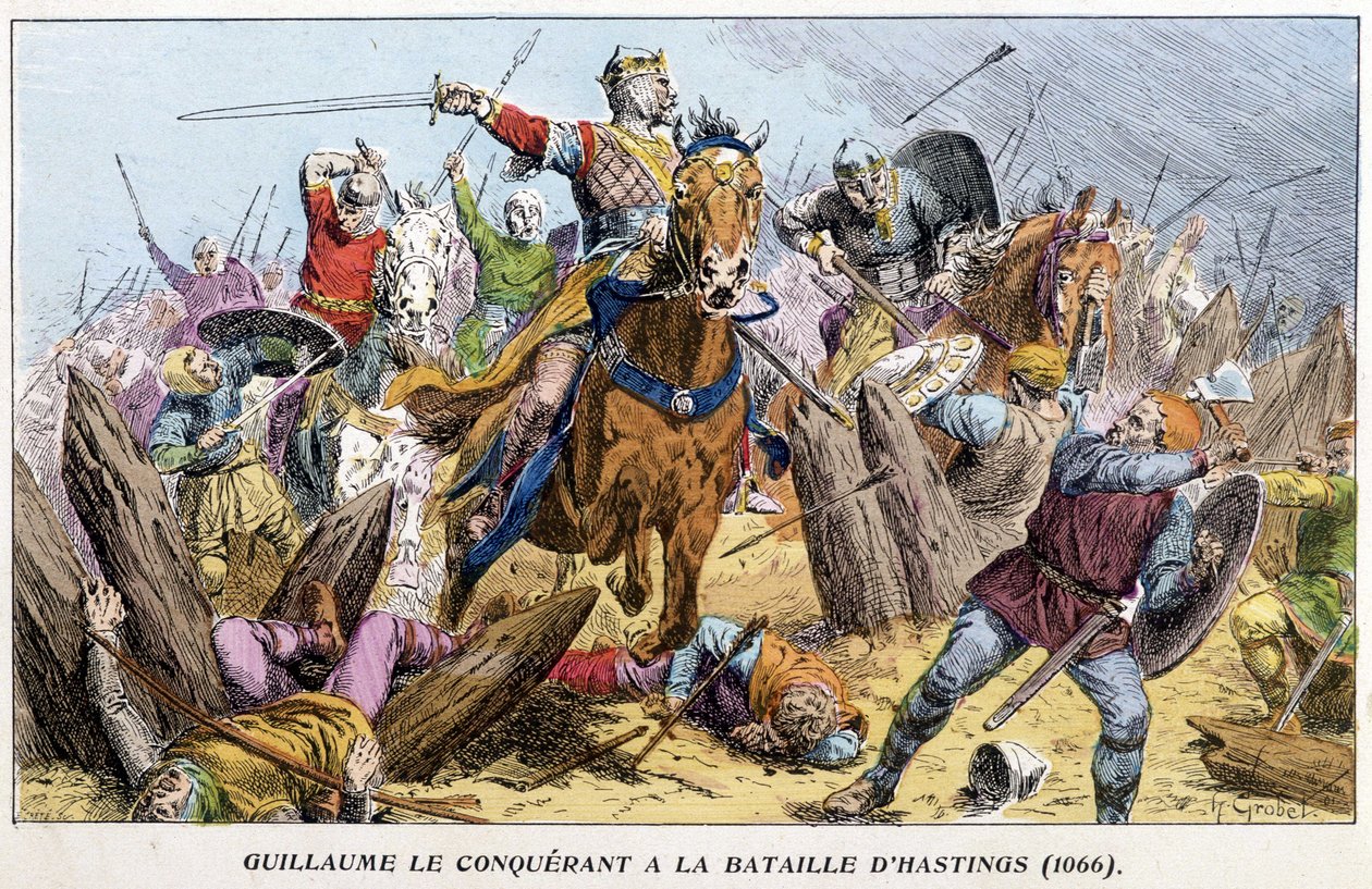 William the Conqueror at the Battle of Hastings by French School