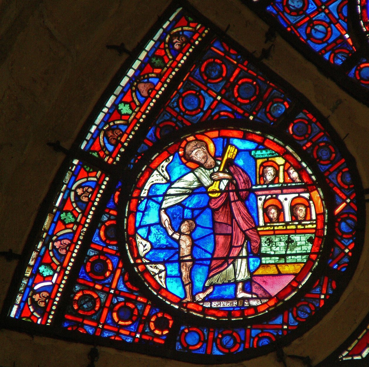 St Peter with the Key to Heaven by French School
