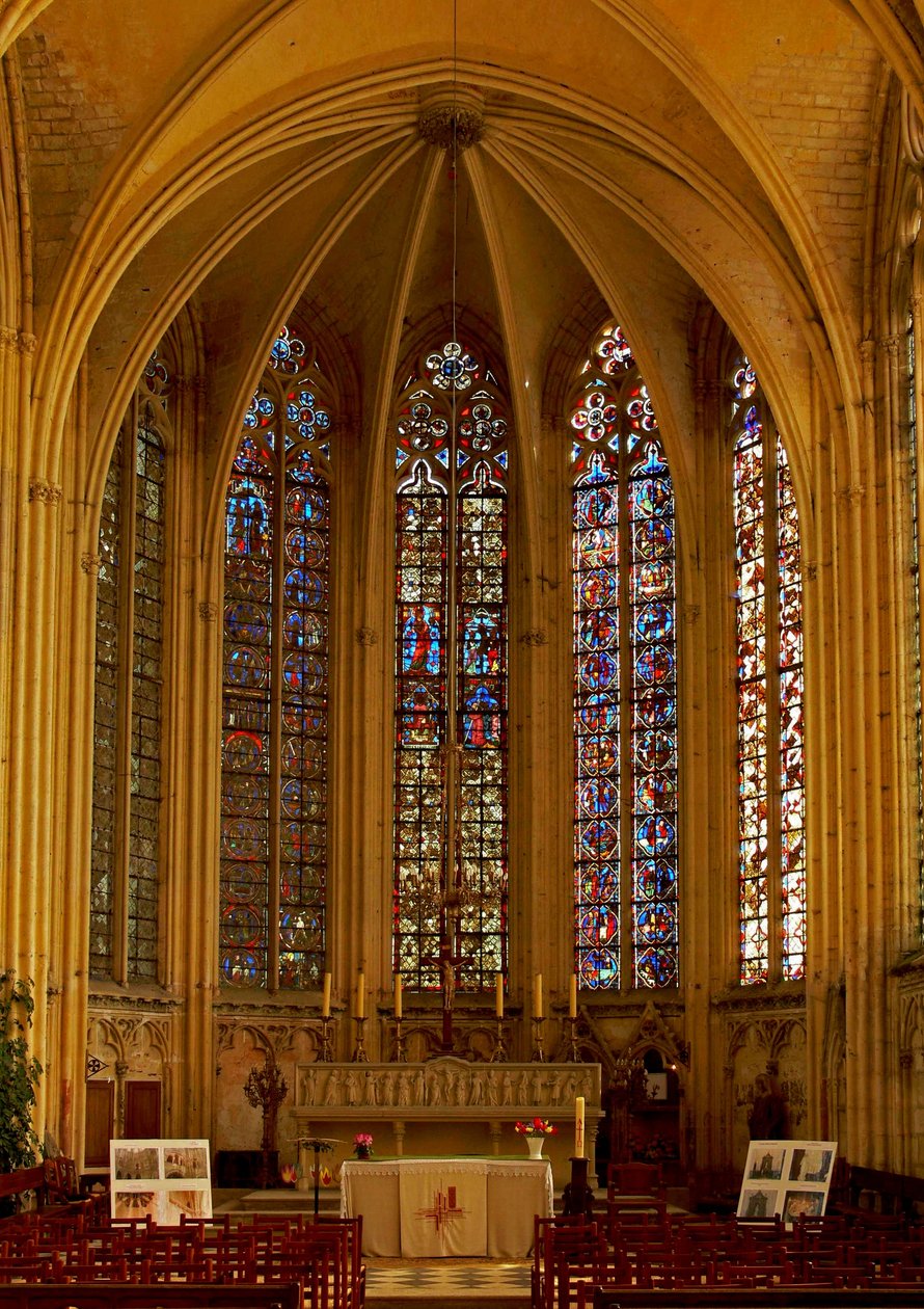 A View of the East End of the Choir by French School