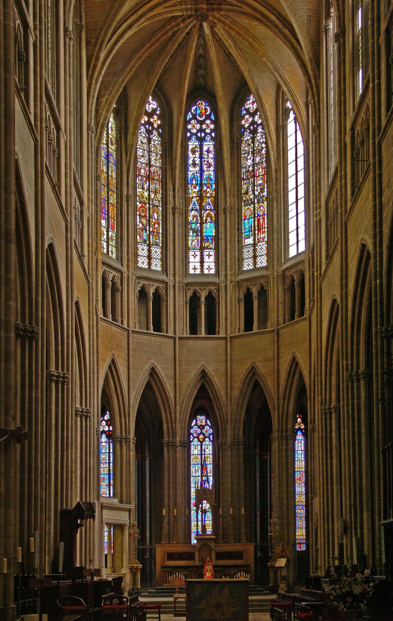 View of the East End of the Choir of the Cathedral by French School