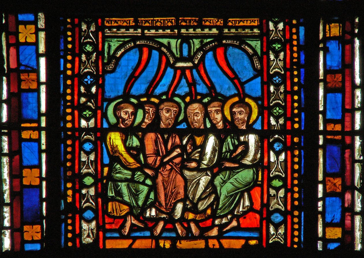 Window s2-C depicting Pentecost by French School