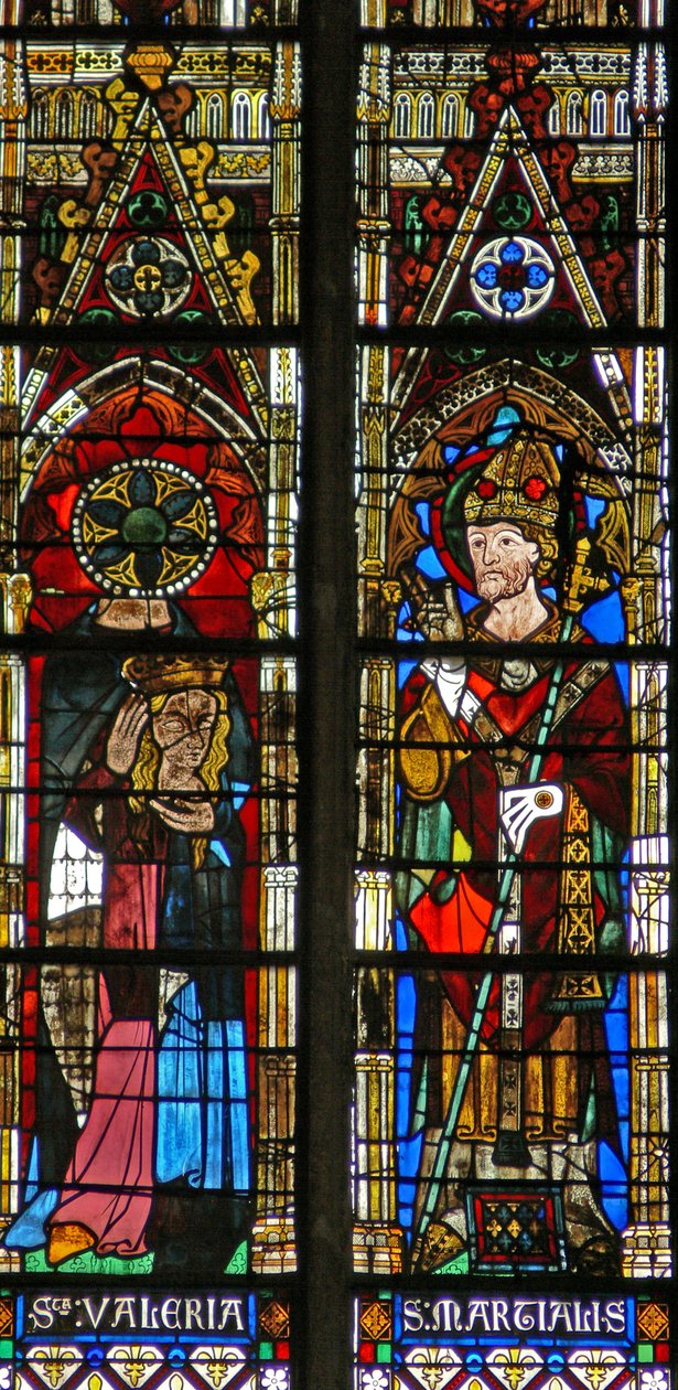 St Valerie and Archbishop Martianus by French School