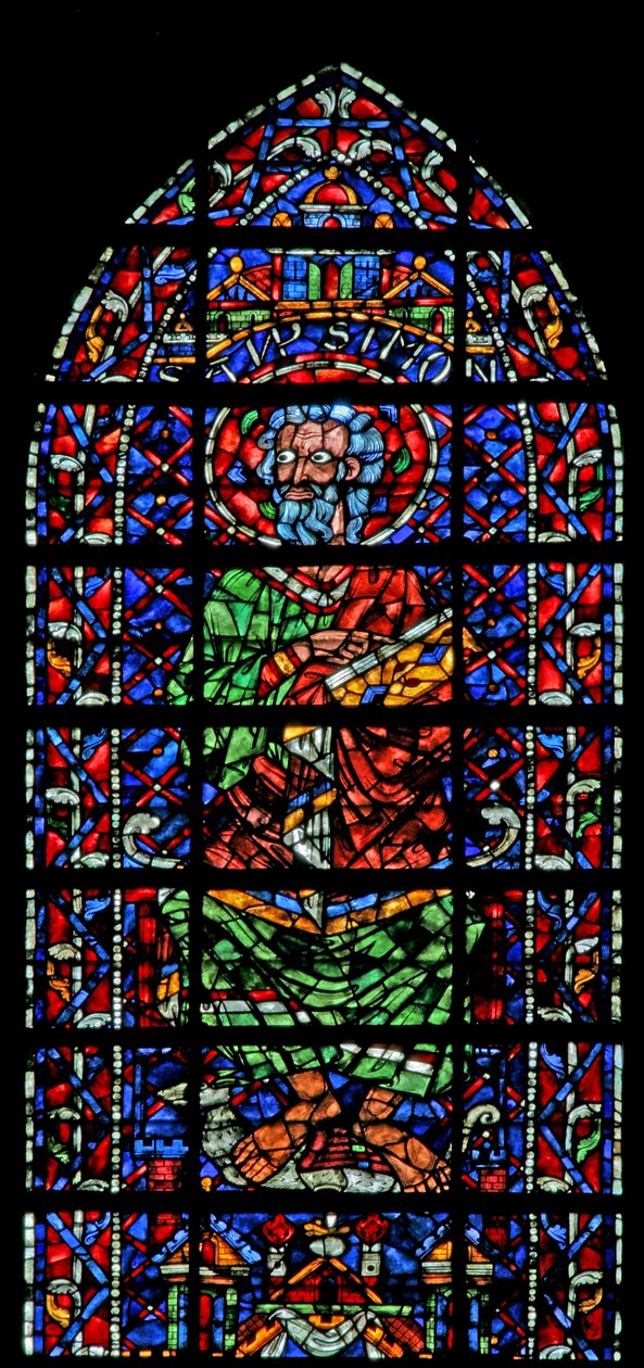Window w106 depicting St Simon by French School