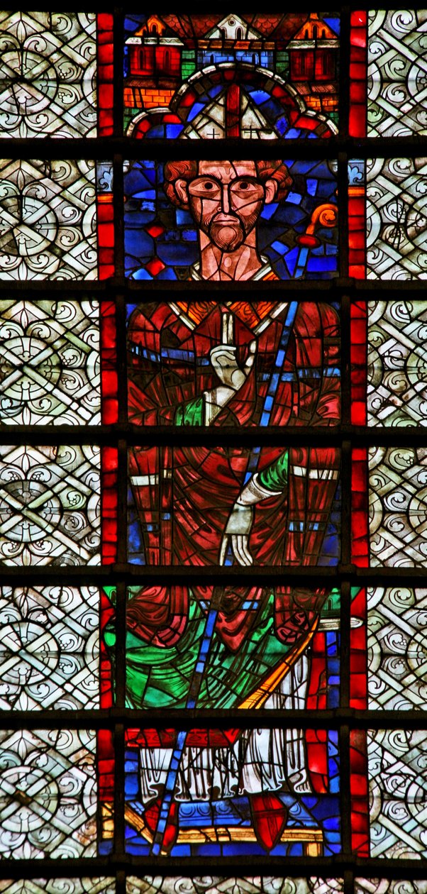 Window w109 depicting an Archbishop by French School
