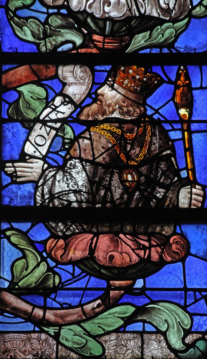 Window depicting King Hosiah on the Tree of Jesse by French School