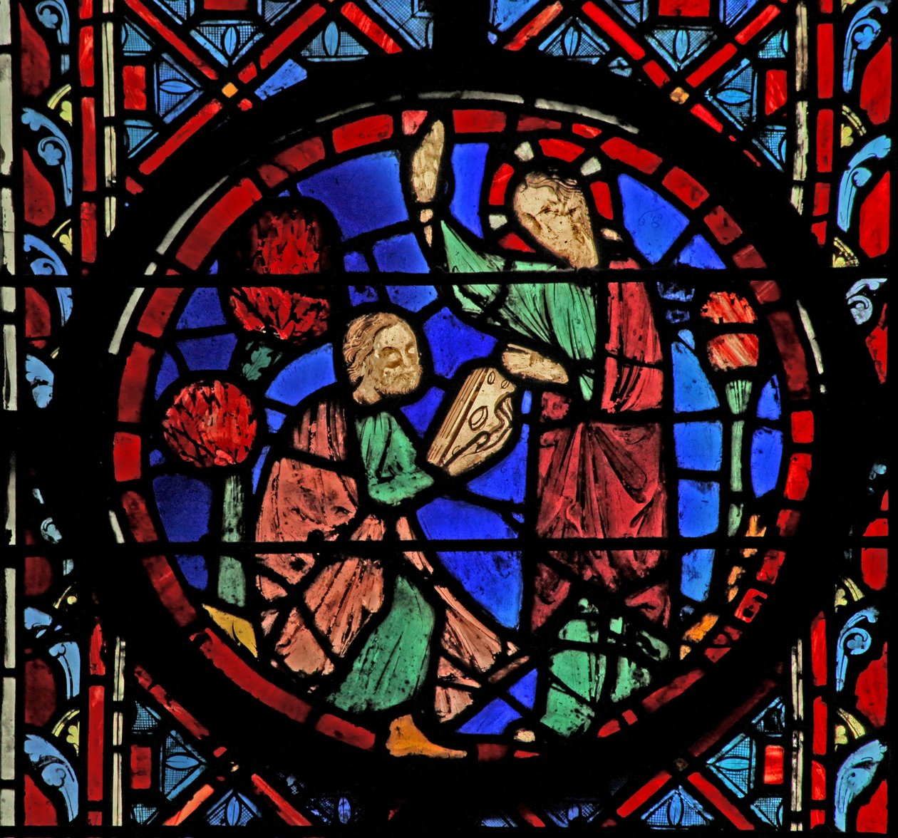 God Gives the Book to Jeremiah by French School
