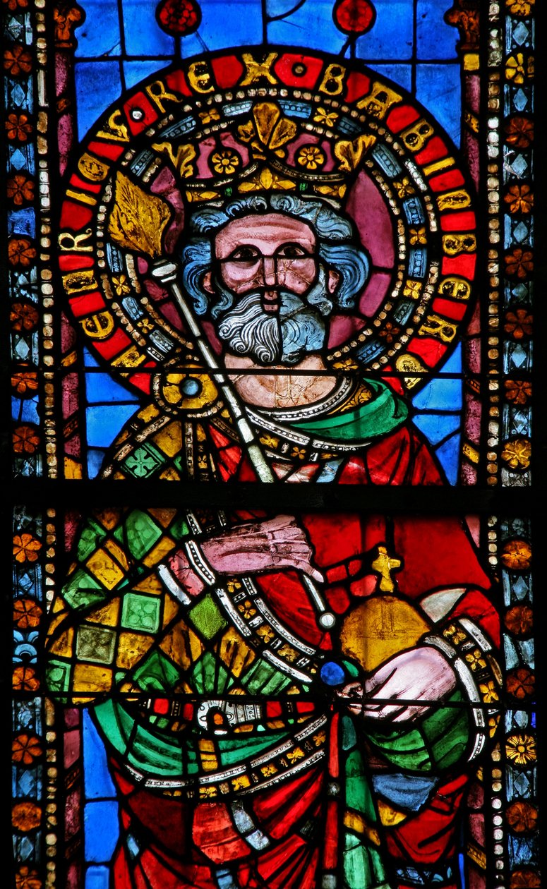 Window w11 depicting Emperor Henry de Bamberg by French School