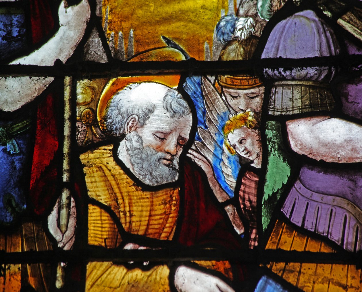 Window depicting St Peter by French School