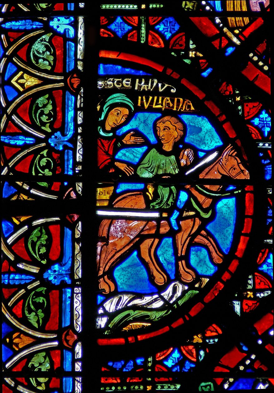 Window depicting the story of St Stephen