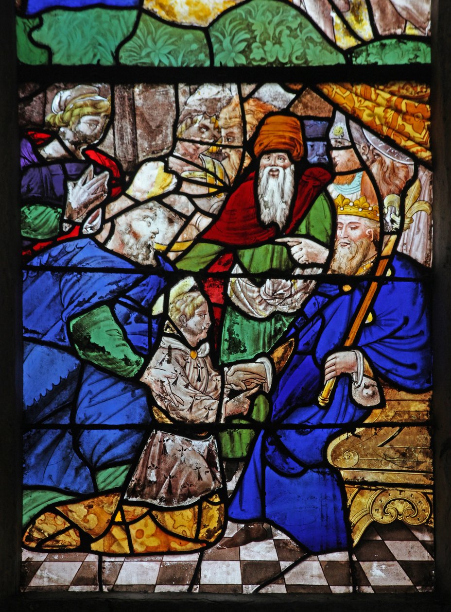 Window depicting a Scene from the Life of St Yves by French School