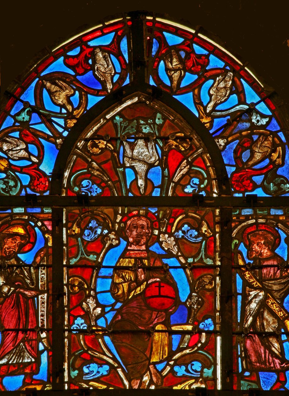 Christ with the Holy Spirit, Isaac and Manasses by French School