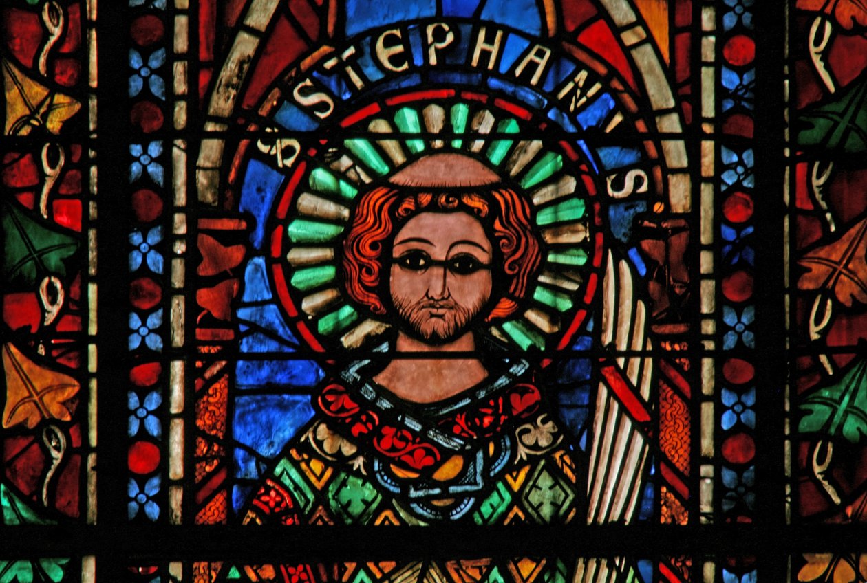 Window w201 depicting St Stephen by French School