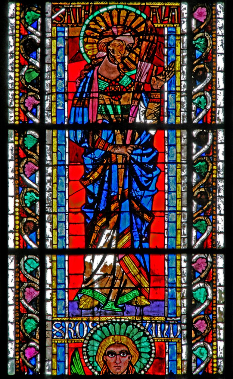 Window w202 depicting St Attale by French School