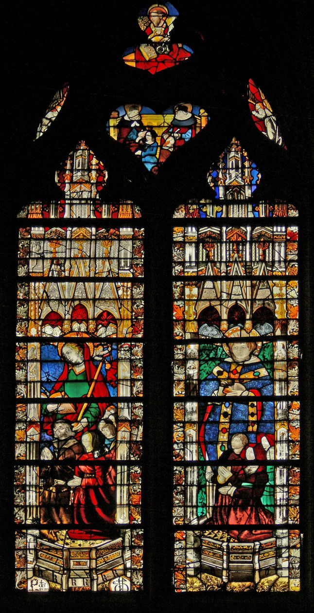 Window depicting St Genevieve by French School