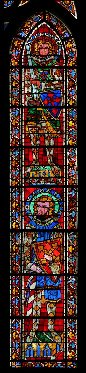 Window w205 depicting St Marcus and St Acacius by French School